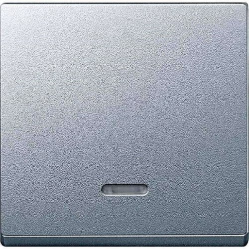 Лицевая панель Schneider Electric Merten System M для 1-кл. выключателя с подсветкой алюминий картинка